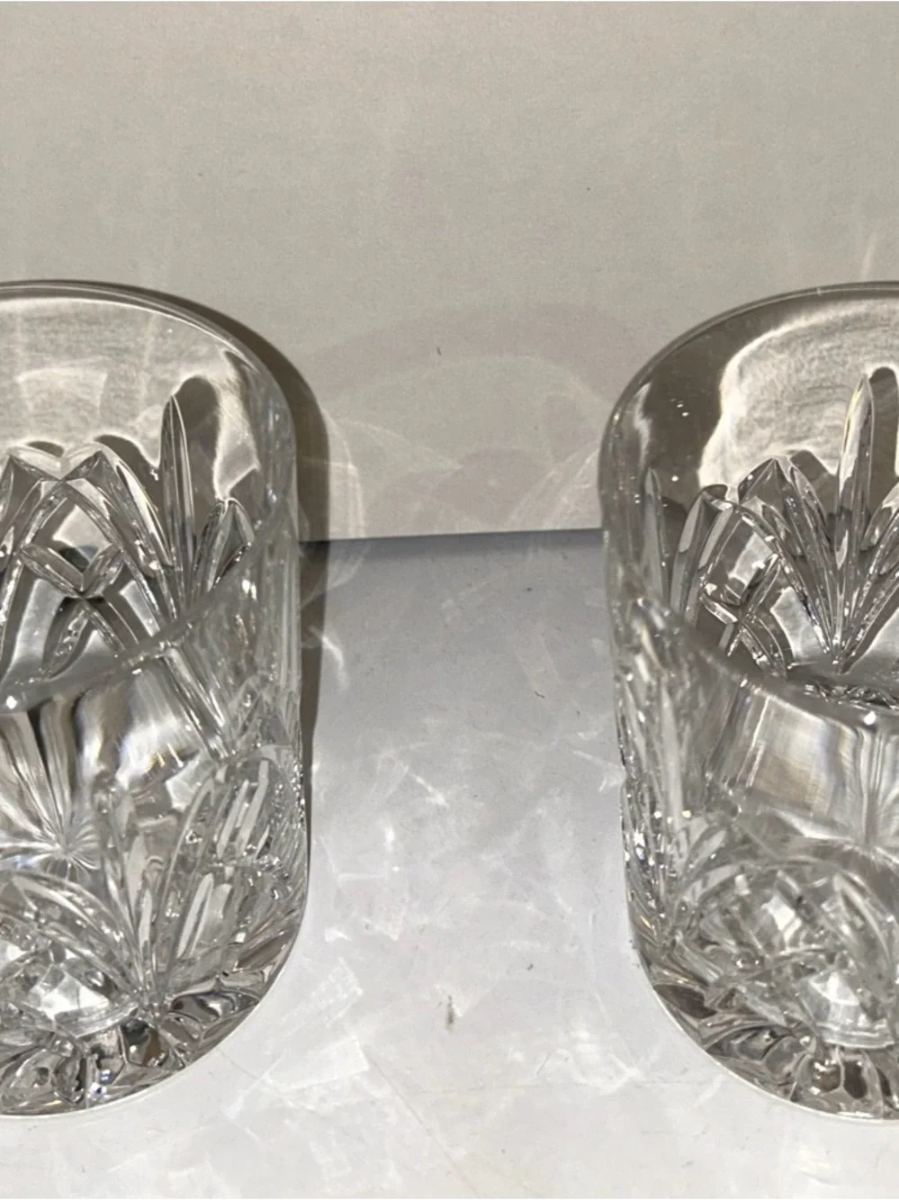 2 Waterford Marquis Brookside 3 5/8” Straight Side Double Old Fashioned Tumblers
